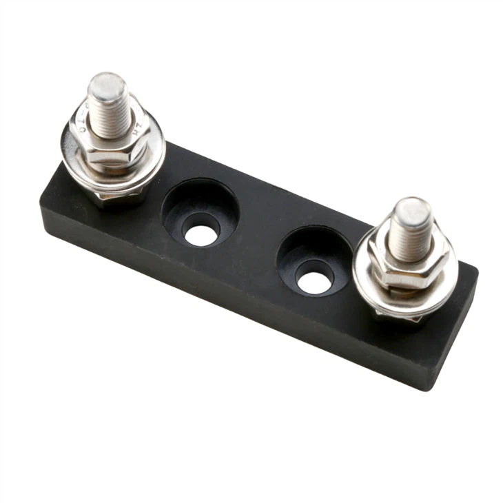 Heavy Duty Bakelite Base Car Auto Automotive Bolt-Down ANL Fuse Holder with M10 Screw Stud Terminals